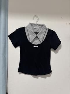 OLIVE des OLIVE ドット柄襟付き半袖カットソーのサムネイル