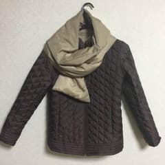 リバーシブルキルティングジャケット（東京スタイル、bisty）マフラー付き 美品のサムネイル