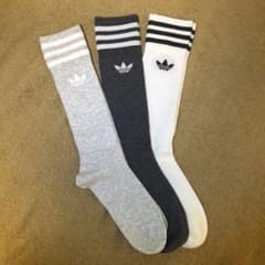 【新品未使用】 adidas ソックス 3足セット トレフォイル 25-27のサムネイル