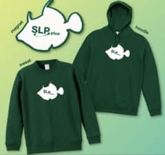 DAIWA SLP+plus カワハギ グリーン　スウェット　ポップアップ限定 DAIWA SLP+plus カワハギ グリーン スウェット ポップアップ限定