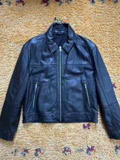 ZARA 牛革 レザージャケット ヴォクシーフィットジャケット Lのサムネイル