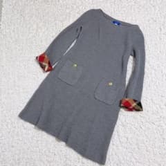 極美品】BLUE LABEL CRESTBRIDGE チェックニットワンピース - メルカリ