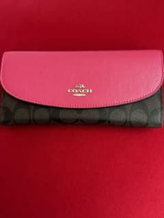 COACH 長財布 ピンク 美品のサムネイル