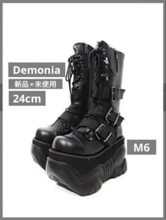 新品未使用⭐️Demonia デモニア 厚底ブーツ 黒24cm M6 新品未使用⭐️Demonia デモニア 厚底ブーツ 黒24cm M6 - メルカリ
