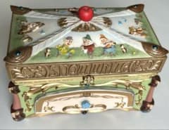 Disney 白雪姫 ジュエリーボックス オルゴール レトロ 当時物 可動品 