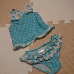 ベビー 水着 ビキニ♡90 セパレート フリル リボン ドット♡のサムネイル