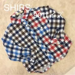 90☆SHIPSチェックシャツのサムネイル