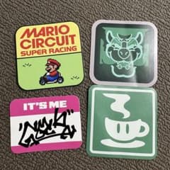 マリオカートワールド ステッカー 4枚セットのサムネイル