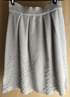 タグ付き 新品未使用】Carolina Glaser グレー フレアスカート