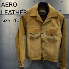 [희소 사이즈 40] AERO LEATHER 스웨이드 트래커 재킷