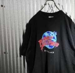 Planet Hollywood 90s プリントTシャツ 黒 ビッグシルエットのサムネイル