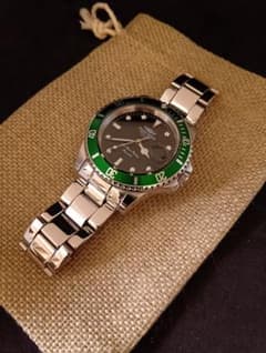 腕時計】サブマリーナオマージュ 鏡面仕上げ カスタムMOD ねじ込み