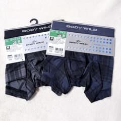 BODY WILD ローライズ ボクサー 【M】 2枚 ネイビー ブラック 新品