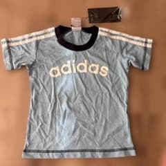 新品！adidas 半袖Tシャツ 110cm ライトブルーのサムネイル