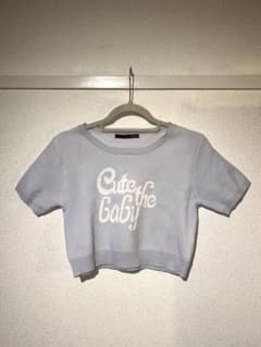 Heather ロゴ クロップド 半袖ニットのサムネイル