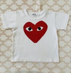 PLAY COMME des GARCONS 赤いハートTシャツ キッズ　4のサムネイル