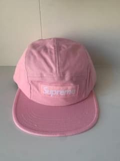 Supreme ピンク コットンキャップ Supreme ピンク コットンキャップ - メルカリ