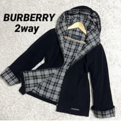美品✳︎BURBERRY/バーバリーゴルフ/2WAYミドルコート/ノバチェック/M BURBERRY バーバリー ゴルフ フーデッドパーカー 2way ノバチェック