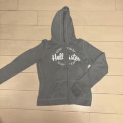 Hollister ジップアップパーカー グレーのサムネイル