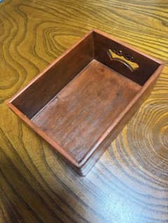 時代物骨董煙草盆 茶道具 灰道具 炭道具 天然木 220cmx16cm整理品