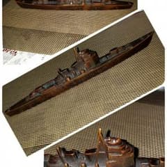しんタロウ様専用軍艦文鎮  年特別大演習観艦式記念　横須賀海軍工廠造機部製のサムネイル