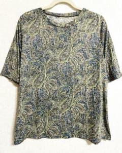Excellent condition, plus size women's paisley print soft and lightweight cotton T-shirt.