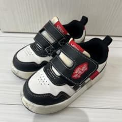 VANS キッズスニーカー ホワイト/ブラック ベルクロのサムネイル