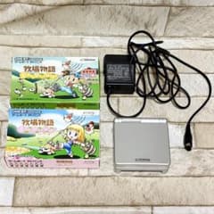 【Nintendo】ゲームボーイアドバイスSP(シルバー)+充電器+ソフト2種のサムネイル
