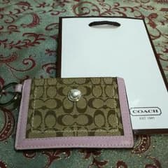 COACH☆コーチ  ピンクパスケース♡ミニ紙袋付き♪のサムネイル