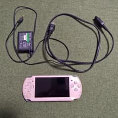 SONY PSP-3000 本体 ピンク ACアダプター付き動作確認済みのサムネイル