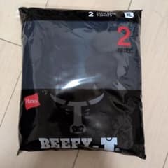 Hanes BEEFY-T XL 2枚入り Tシャツ(ネイビー)のサムネイル