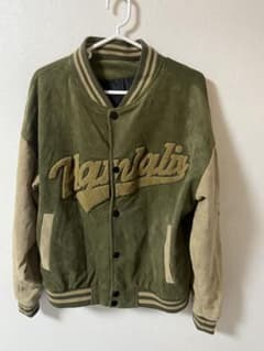 Hanlaliy スタジャン オリーブ ベージュ メンズのサムネイル