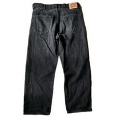 【人気】リーバイス 550 ブラックデニム W38 L30 極太 バギー 黒