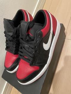 Nike AIR JORDAN 1 LOW BLACK/GYM REDのサムネイル