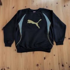 PUMA プーマ トレーナー 160サイズ ブラックのサムネイル