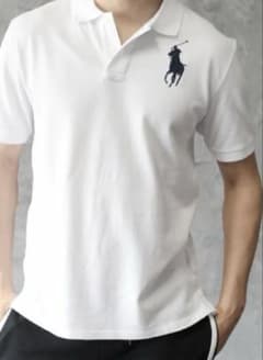 ☆美品　ポロラルフローレン　ビッグポニー　半袖ポロシャツ白　現行タグ　S