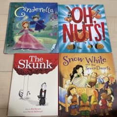 絵本セット：白雪姫他英語絵本4冊セットCD付き - メルカリ