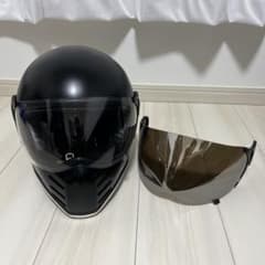 RIDEZ Xヘルメット マットブラック 99%UVカット シルバーミラー付 