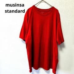 MUSINSA STANDARD 半袖Tシャツ レッド L相当 韓国ファッション