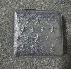 JIMMY CHOO 二つ折り財布 スターエンボス ブラック メンズのサムネイル