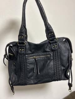 archive 90s Leather bag black y2k swagのサムネイル