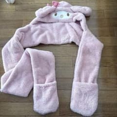 마이 멜로 일체형 후드 머플러 장갑