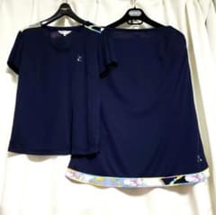 極美品 レオナールスポーツ セットアップ 半袖ブラウス＆スカート 
