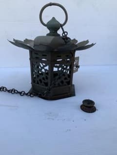 和風燈籠 金属製 花びら装飾のサムネイル