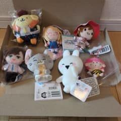 特別！1つ500円以下プライズキャラクター ぬいぐるみマスコット&ストラップ7点