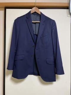 メンズビギ　men'sbigi ネイビー シングルビジネスジャケット Sサイズのサムネイル
