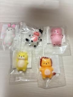 もちもちお昼寝アニマルスクイーズ 5個セットのサムネイル