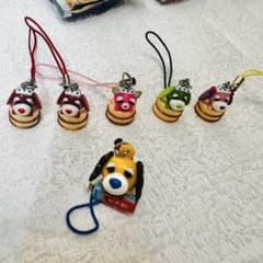 お茶犬 お茶猫 温泉マスコット どこでもお茶犬 ストラップ 6点セット