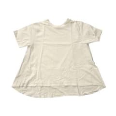 아메리칸 홀릭 접촉 냉감 백플레어 반소매 풀오버 오프 화이트 L