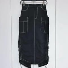 ★未使用★シャカシャカ ジョガー ロングスカート 黒 Y2K ブラック